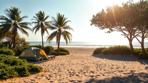 Top spots pour camper près de la plage de Sable Vignier